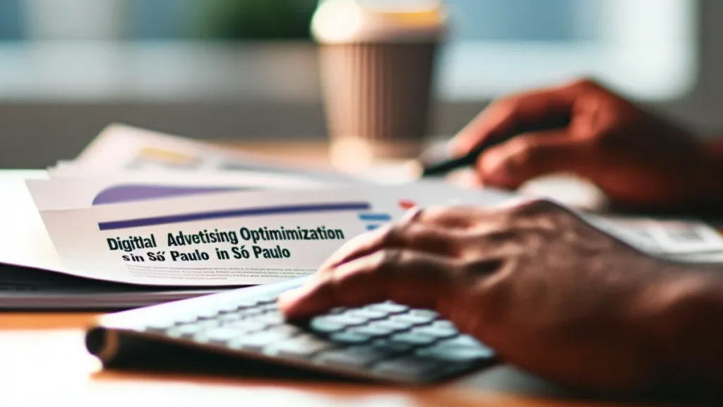 Profissionais analisando campanhas de otimização de anúncios digitais em São Paulo para empresas. em ambiente de trabalho