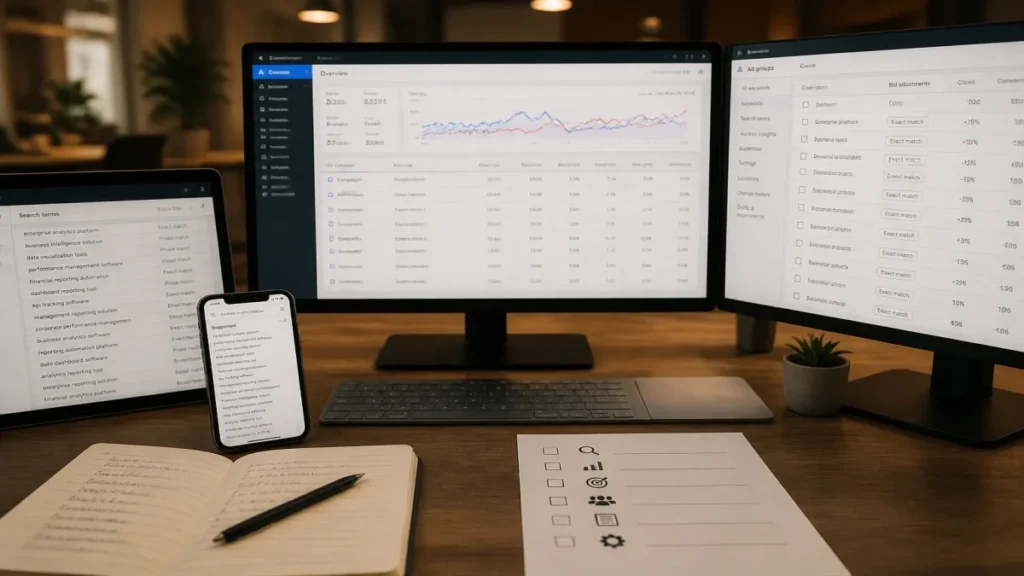 Publicidade da empresa: Como criar uma estratégia eficaz para sua marca 2 Detalhe prático de google ads para capturar demanda existente aplicado a publicidade para empresas.